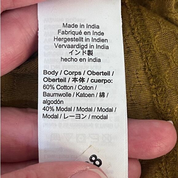 J. Crew Ruffle Front Long Sleeve Knit Top Size XXS. NEW - Picture 9 of 10